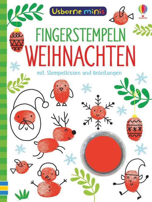 Cover des Buches Usborne Minis - Fingerstempeln: Weihnachten von 