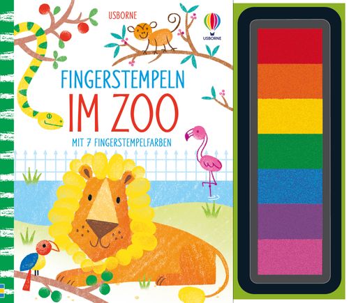 Cover des Buches Fingerstempeln: Im Zoo von Fiona Watt