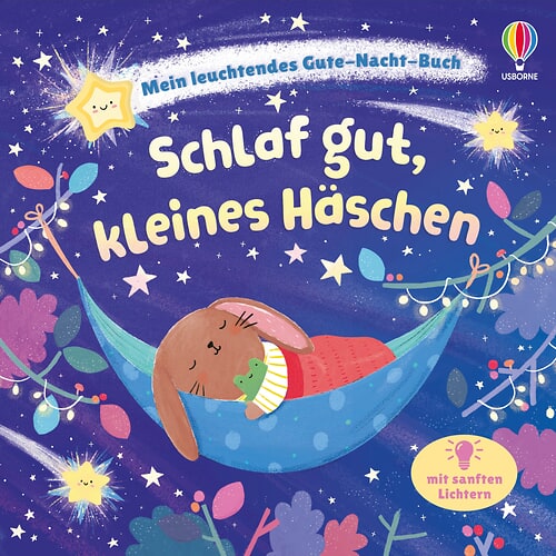 Cover des Buches Mein leuchtendes Gute-Nacht-Buch: Schlaf gut, kleines Häschen von Anna Milbourne