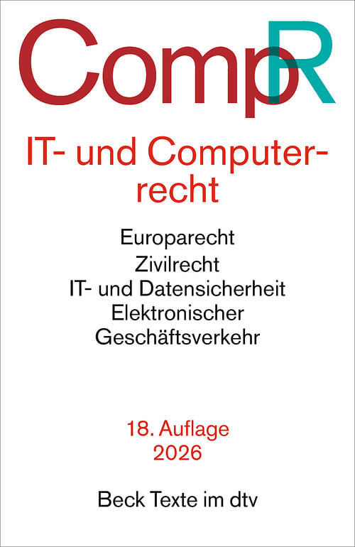 Cover des Buches IT- und Computerrecht von