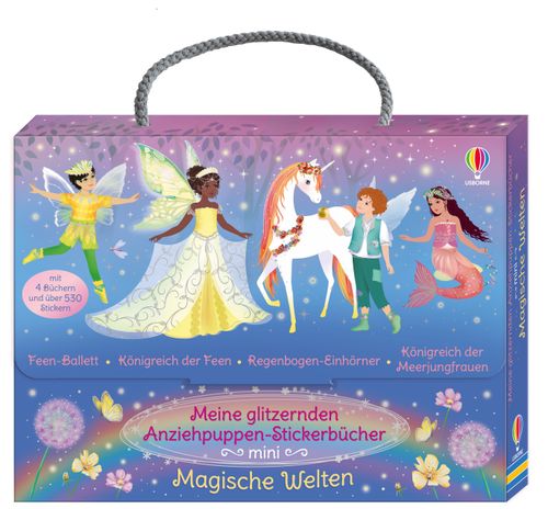 Cover des Buches Meine glitzernden Anziehpuppen-Stickerbücher mini: Magische Welten von  Cover des Buches Meine glitzernden Anziehpuppen-Stickerbücher mini: Magische Welten von
