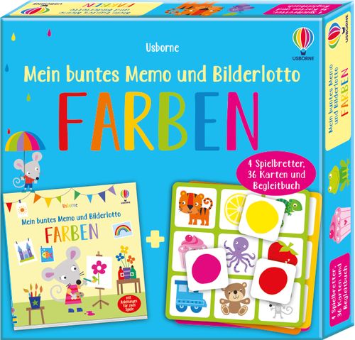 Cover des Buches Mein buntes Memo und Bilderlotto: Farben von Kate Nolan