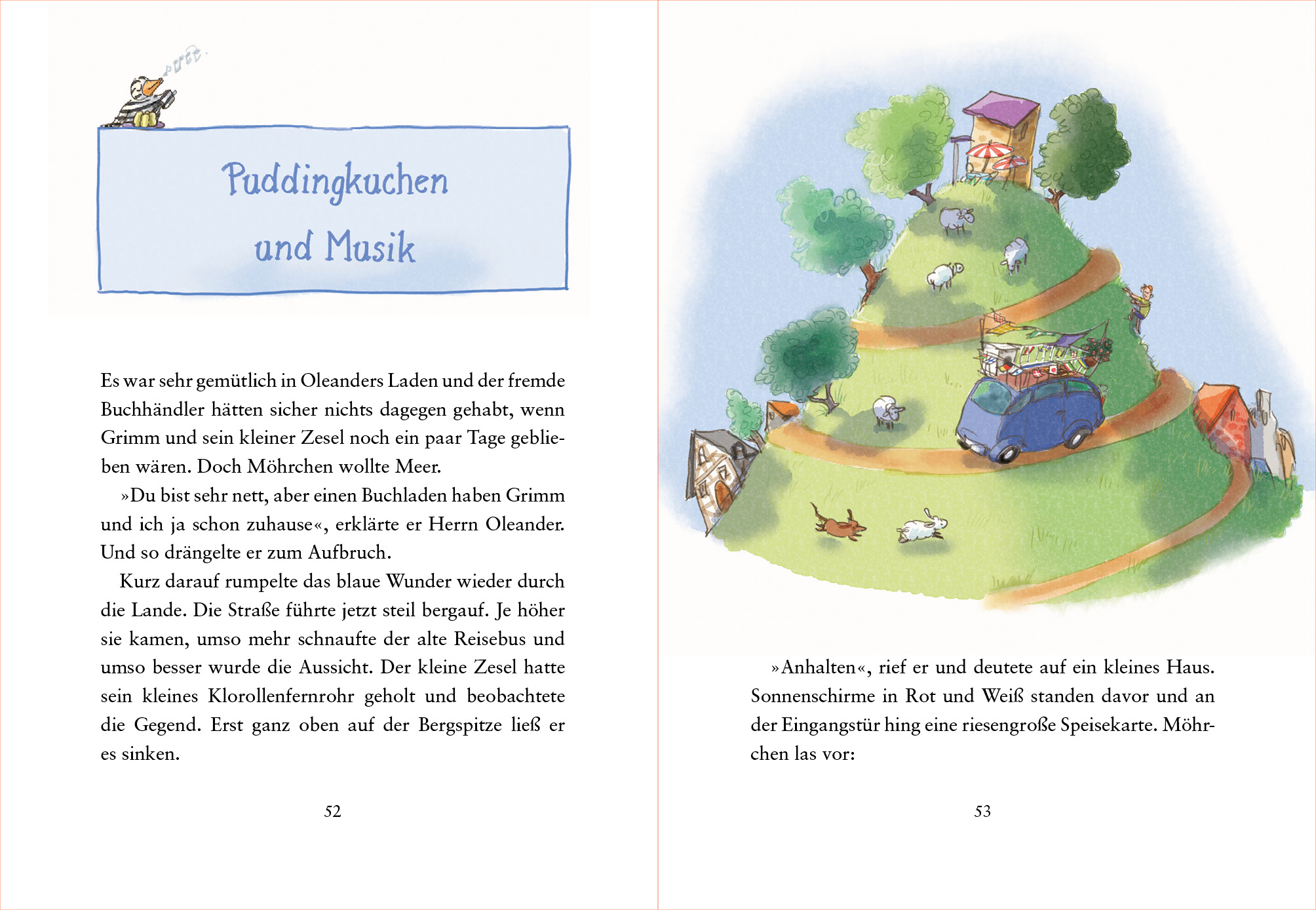 Cover des Buches Grimm und Möhrchen machen Pause von zu Hause  von Stephanie Schneider
