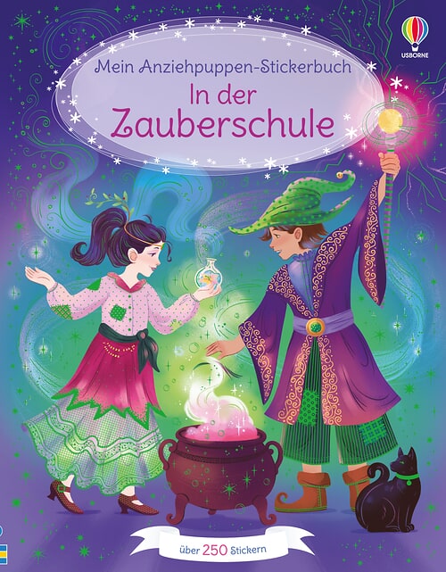 Cover des Buches Mein Anziehpuppen-Stickerbuch: In der Zauberschule von 