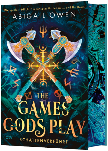 3D-Cover mit Farbschnitt des Buches The Games Gods Play