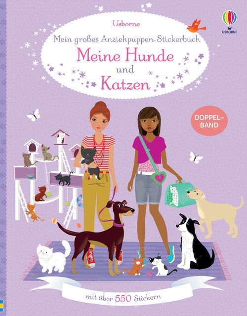 Cover des Buches Mein großes Anziehpuppen-Stickerbuch: Meine Hunde und Katzen von 