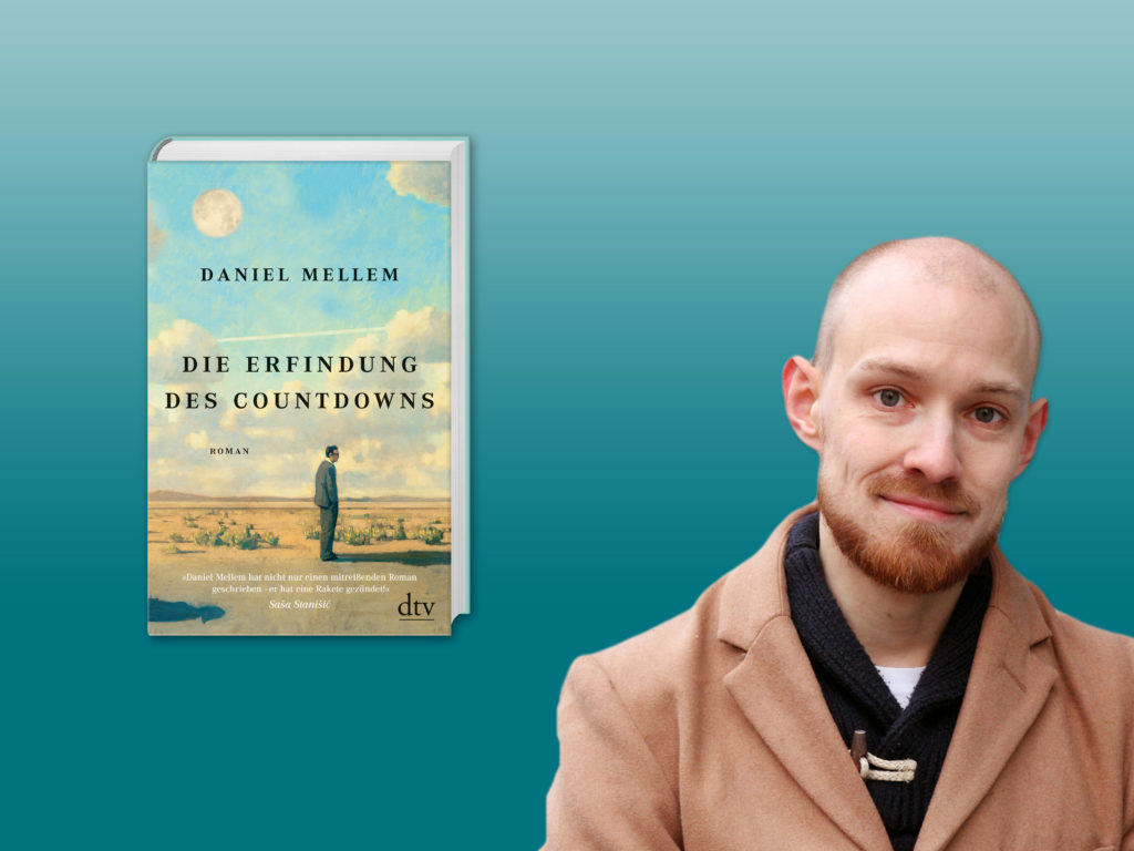 Foto des Autors Daniel Mellem und Buch Die Erfindung des Countdowns.