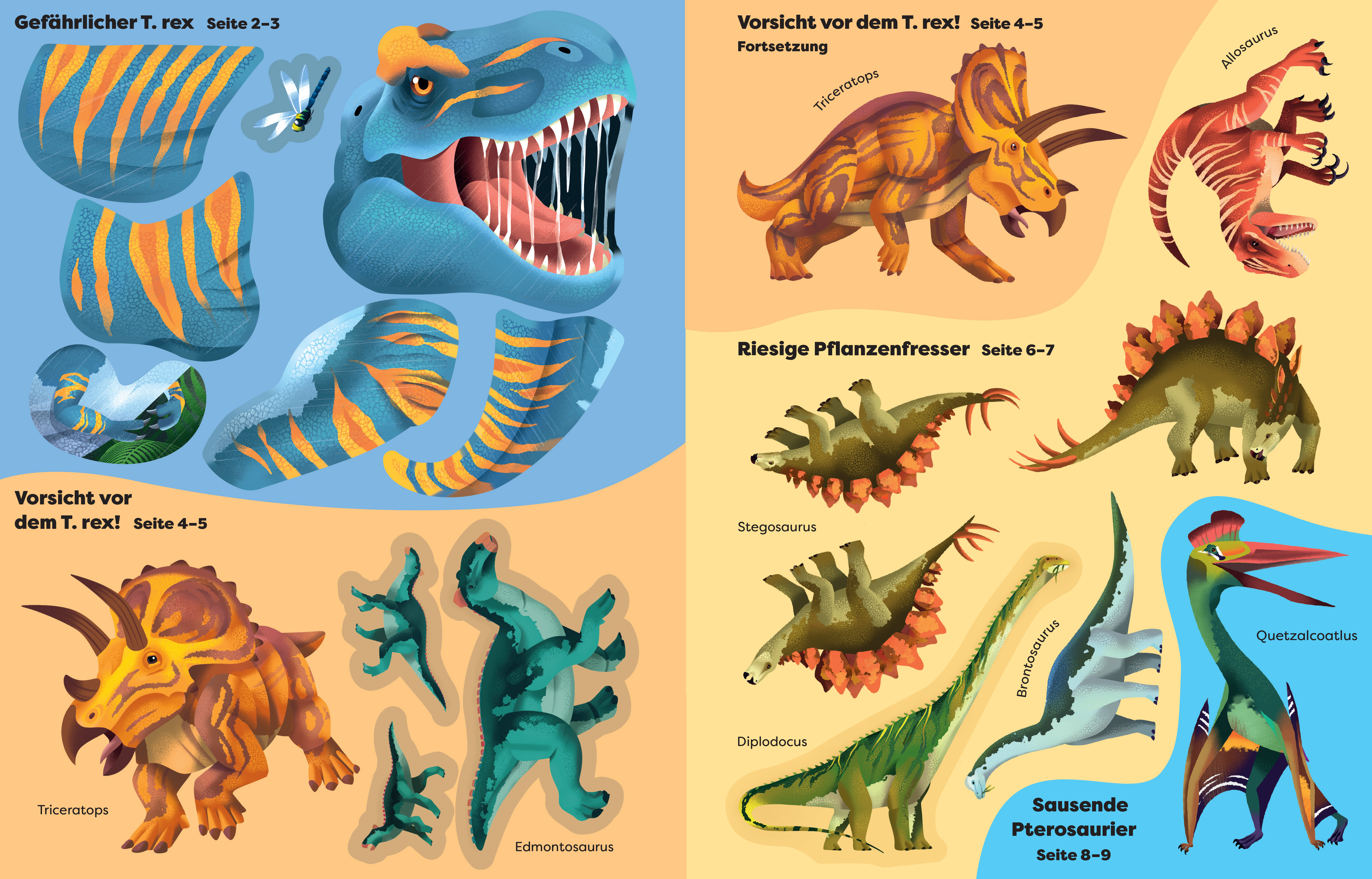 Die große Sticker-Tierwelt: Dinosaurier