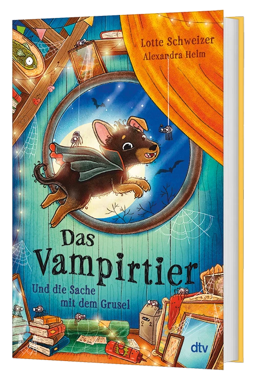 3D-Cover des Buches Das Vampirtier und die Sache mit dem Grusel (Band 2) von Lotte Schweizer