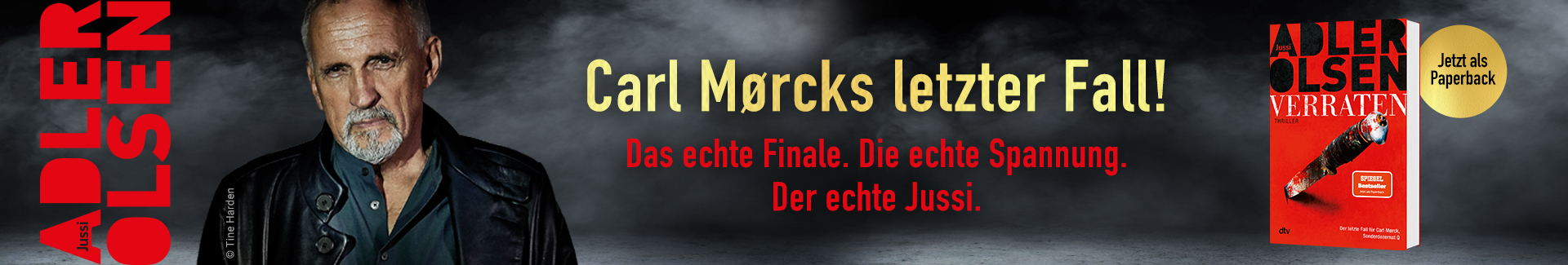 Carl Morcks letzter Fall. Coverabbildung ›Verraten‹ von Jussi Adler-olsen.
