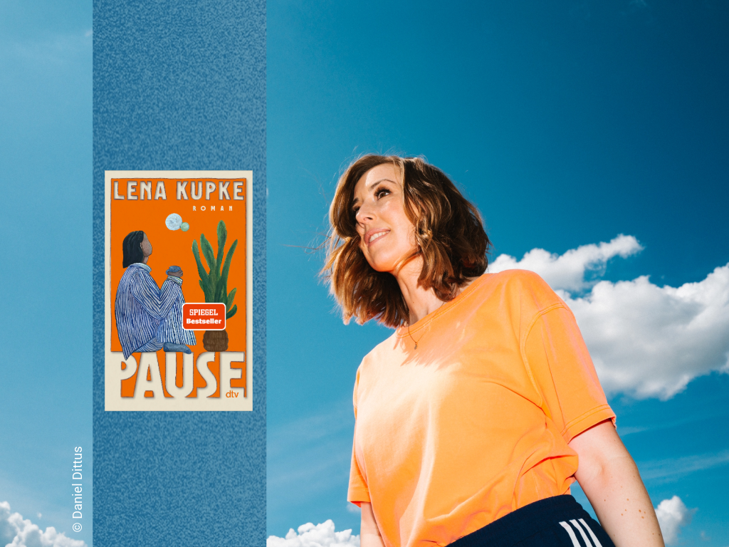 Foto der Autorin Lena Kupke und Buch Pause