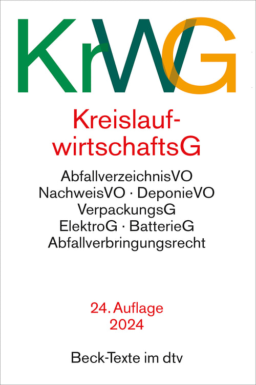 Cover des Buches Kreislaufwirtschaftsgesetz von