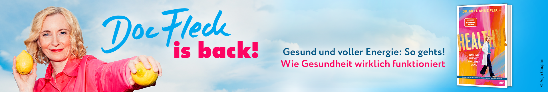 Banner zum Buch "Healthy!" von Dr. med. Anne Fleck