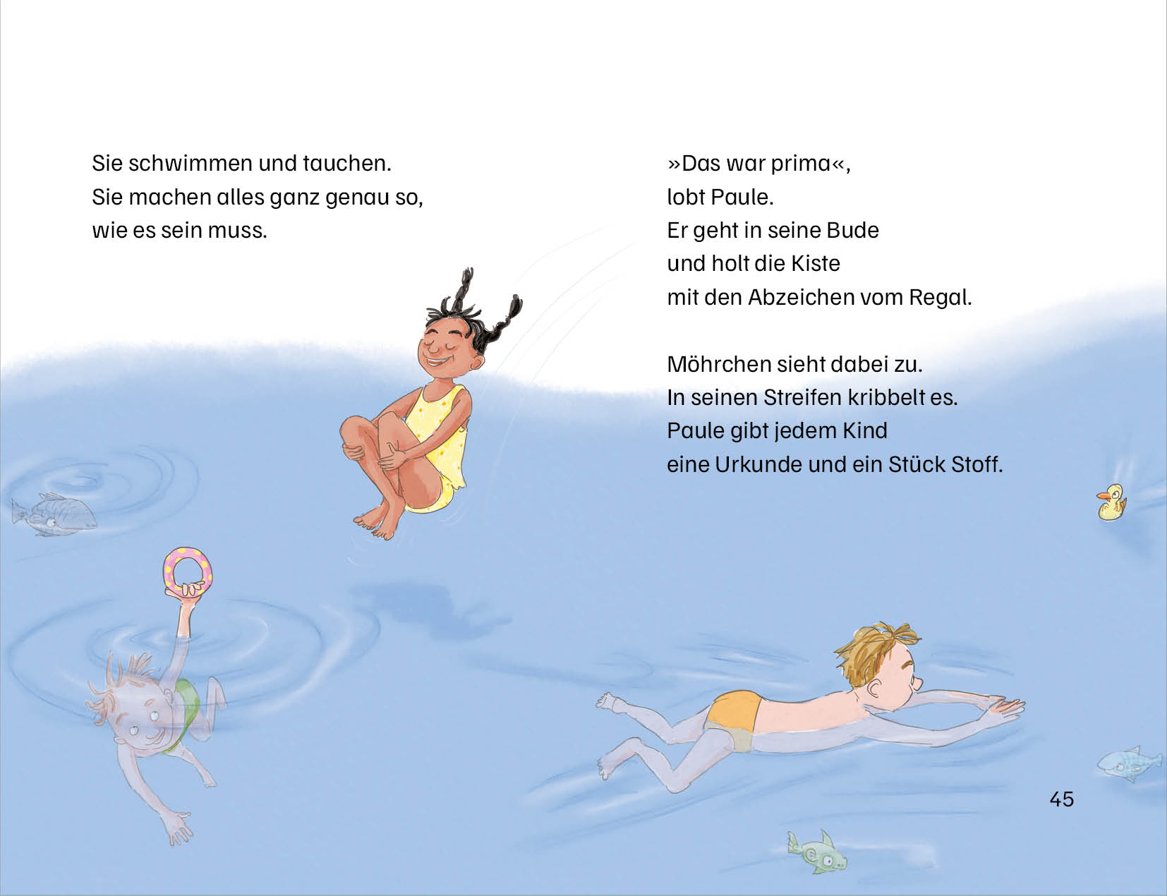 Cover des Buches Grimm und Möhrchen machen das Seepferdchen von Stephanie Schneider