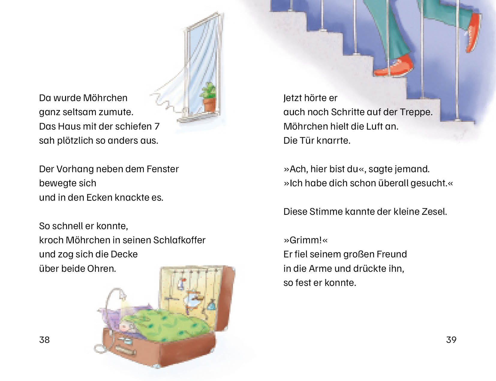 Cover des Buches Grimm und Möhrchen düsen los von Stephanie Schneider