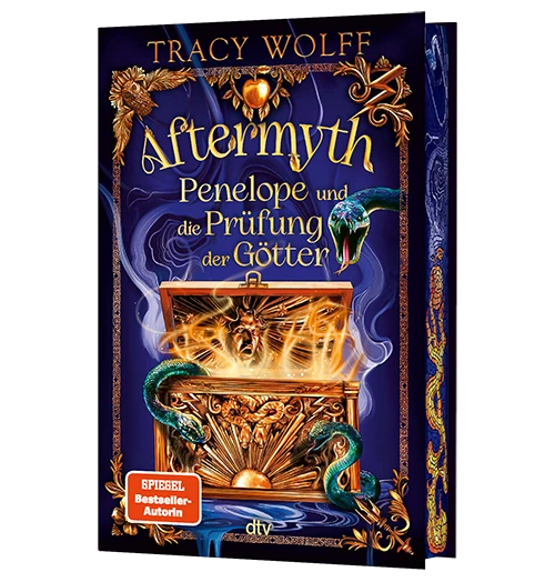 3D-Cover des Buches Aftermyth – Penelope und die Prüfung der Götter von Tracy Wolff (ab 12 Jahren)