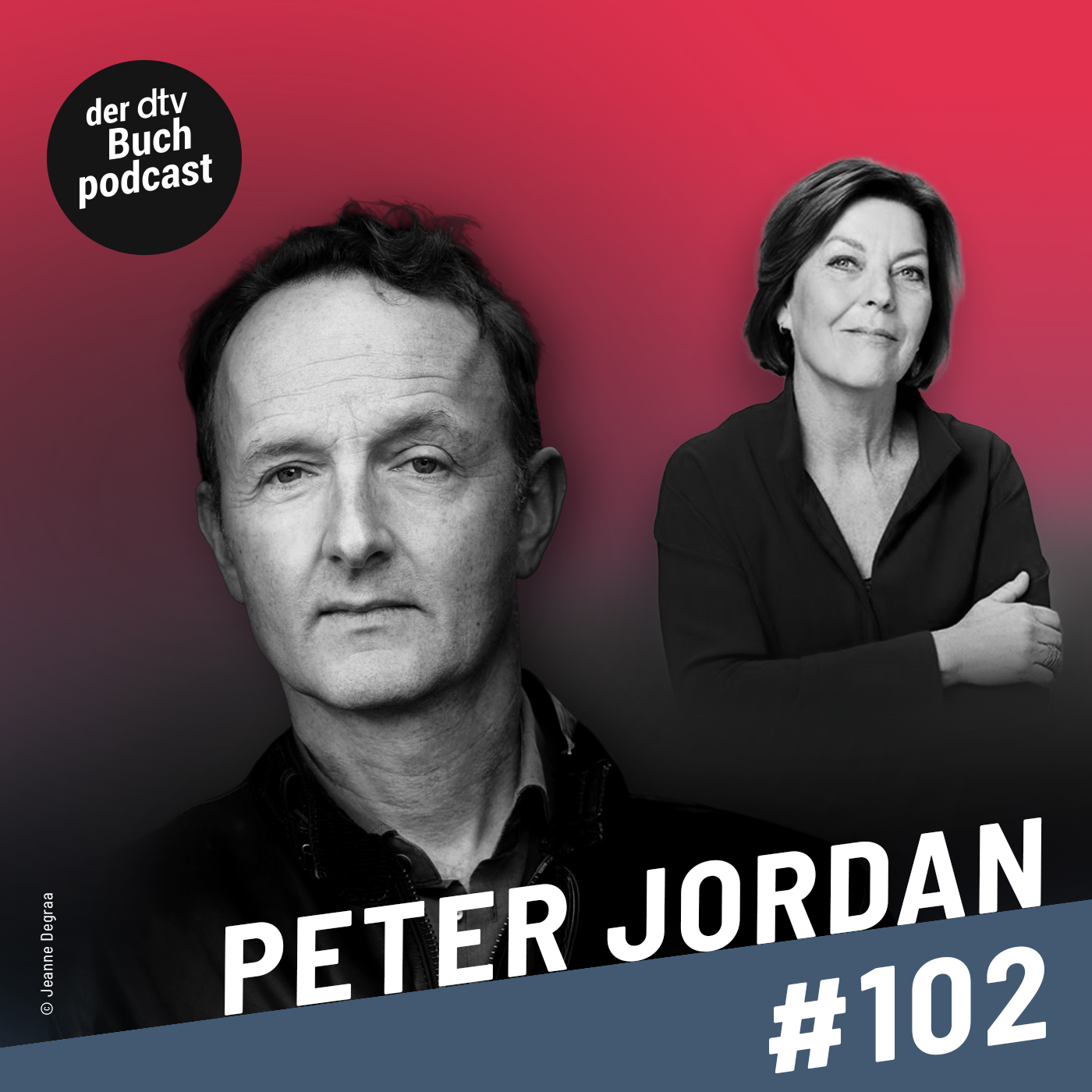 Folge 102 des Podcasts Dora Heldt trifft mit Peter Jordan