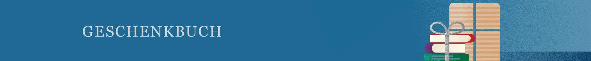 Illustration mit Büchern in Geschenkverpackung