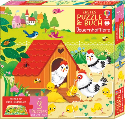 Cover des Buches Erstes Puzzle & Buch: Bauernhoftiere von Sam Taplin