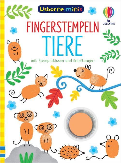 Cover des Buches Usborne Minis - Fingerstempeln: Tiere von 