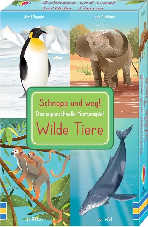 Cover des Buches Schnapp und weg! Das superschnelle Kartenspiel: Wilde Tiere von 