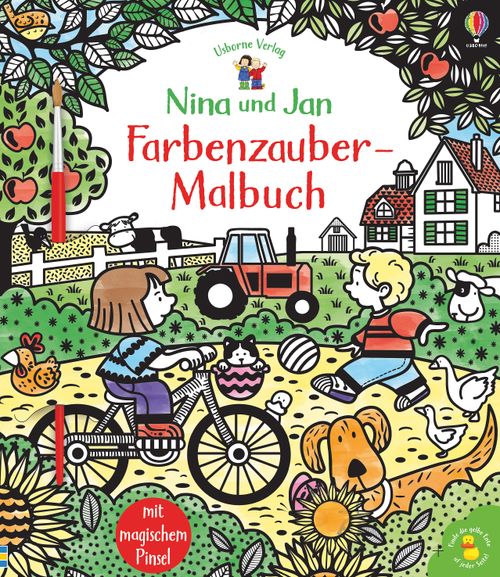 Cover des Buches Nina und Jan - Farbenzauber-Malbuch von 