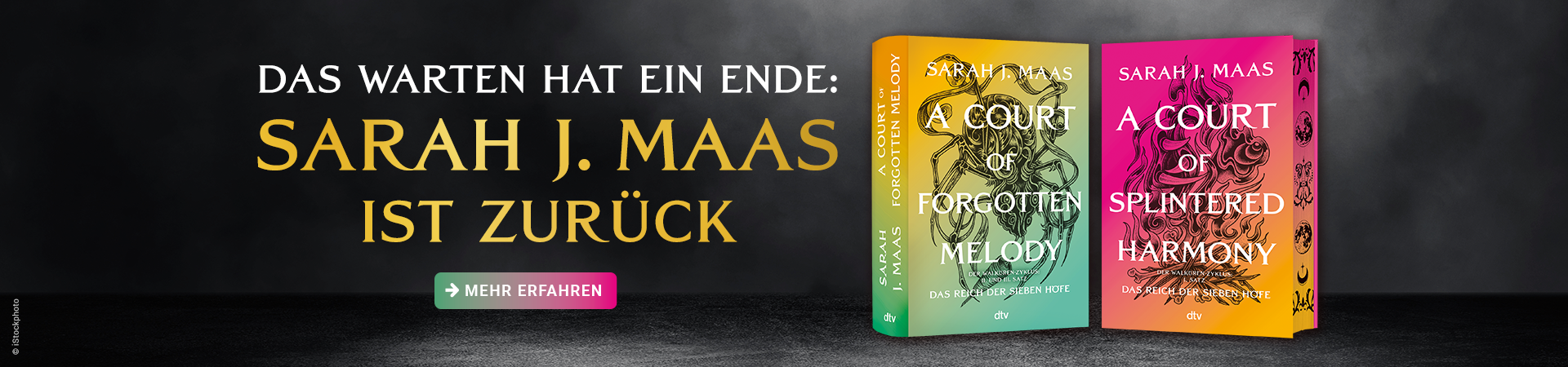 Grafik zu den Fortsetzungen von ACOTAR von Sarah J. Maas