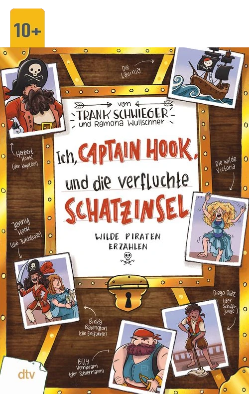 Cover des Buches Ich, Captain Hook, und die verfluchte Schatzinsel von Frank Schwieger mit Altersangabe 10+