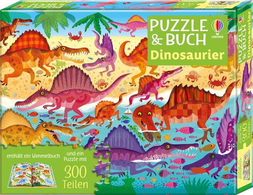 Cover des Buches Puzzle & Buch: Dinosaurier von 