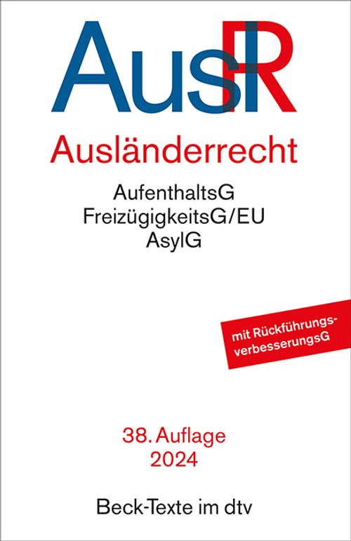 Cover des Buches Ausländerrecht von 
