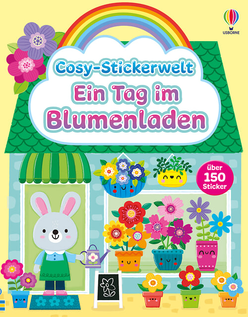 Cover des Buches Cosy-Stickerwelt: Ein Tag im Blumenladen von