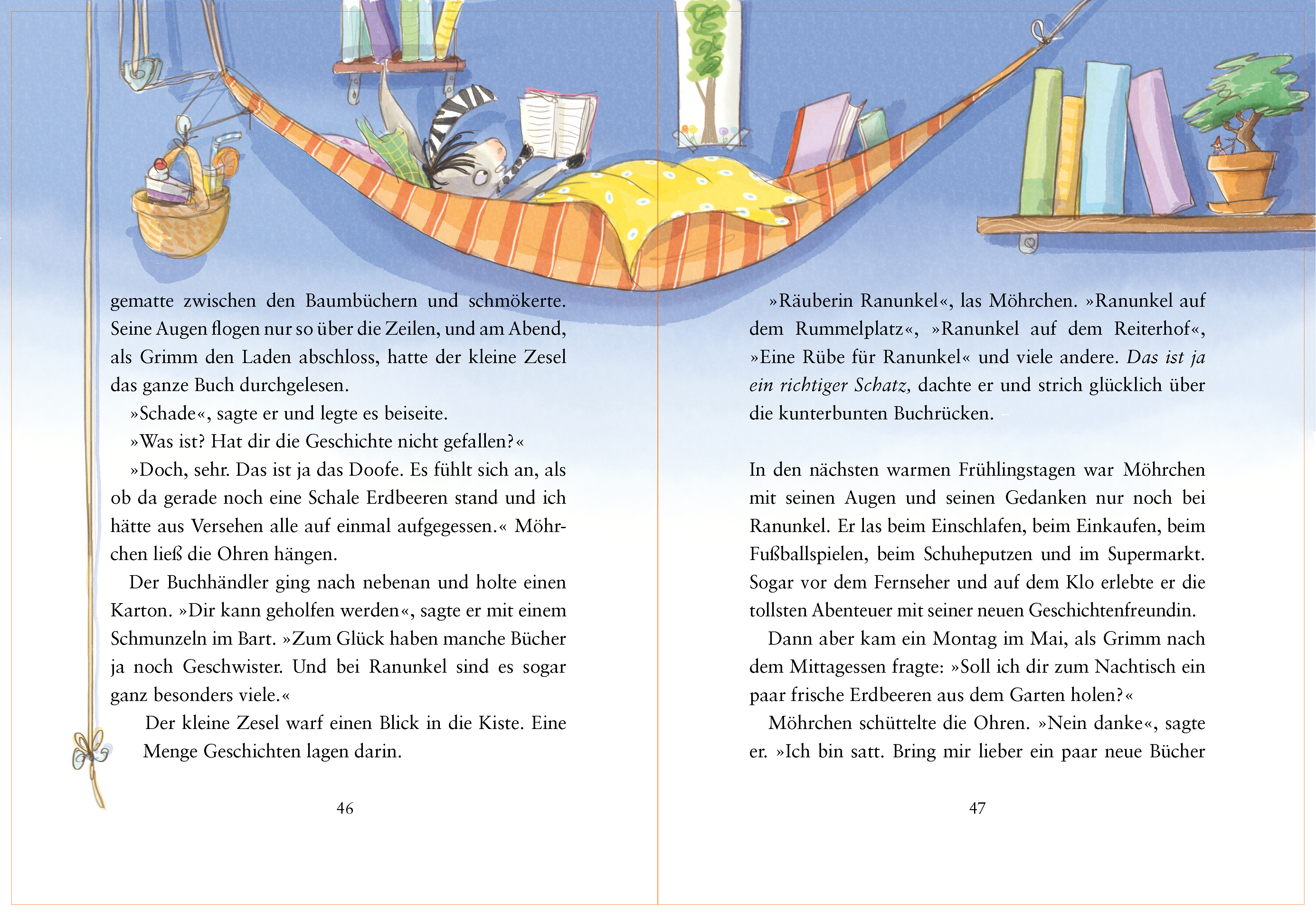 Cover des Buches Grimm und Möhrchen – Frühling, Sommer, Herbst und Zesel von Stephanie Schneider