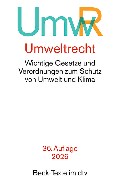 Cover des Buches Umweltrecht von 
