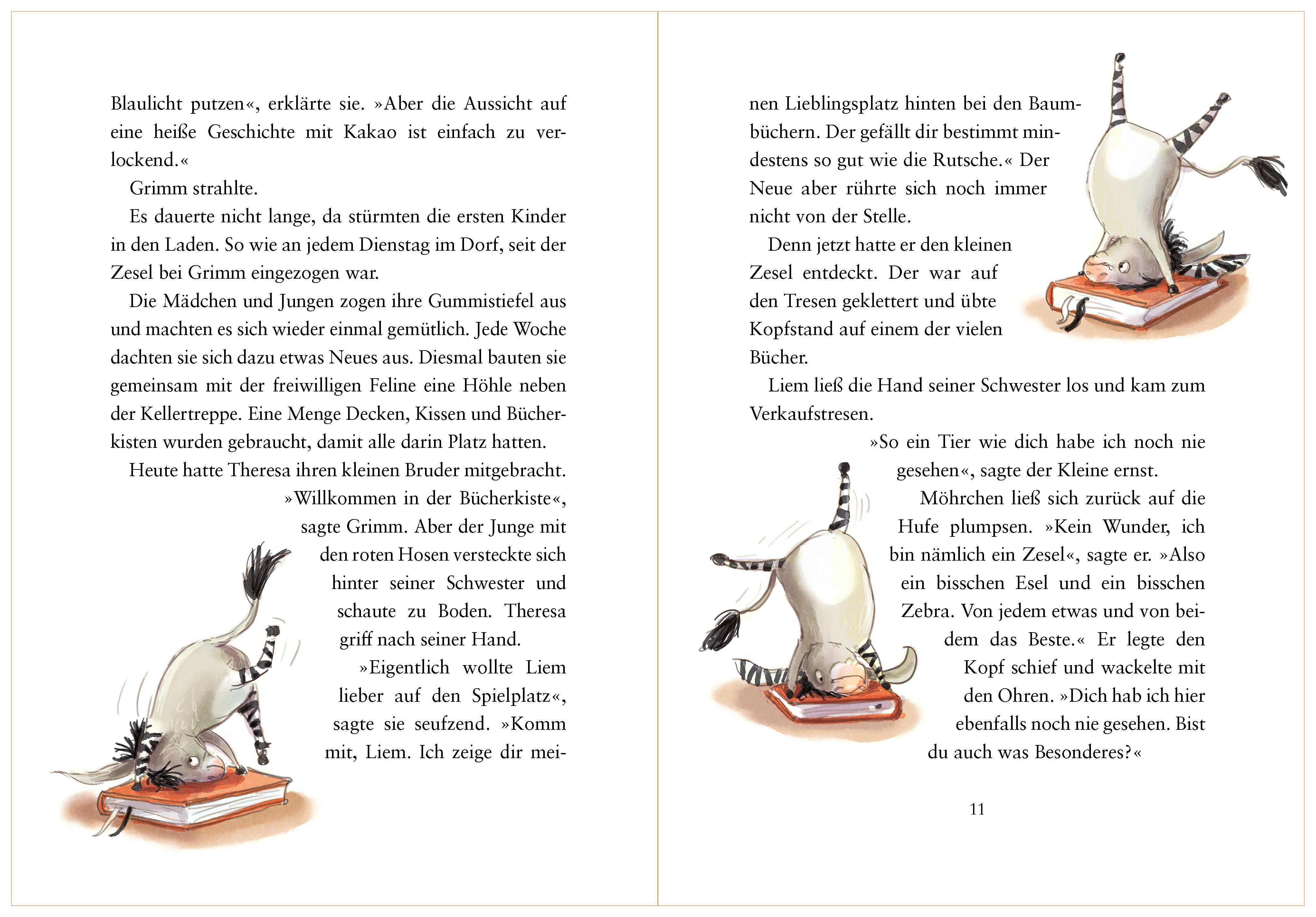 Cover des Buches Grimm und Möhrchen – Frühling, Sommer, Herbst und Zesel von Stephanie Schneider