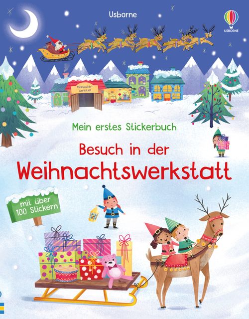 Cover des Buches Mein erstes Stickerbuch: Besuch in der Weihnachtswerkstatt von 