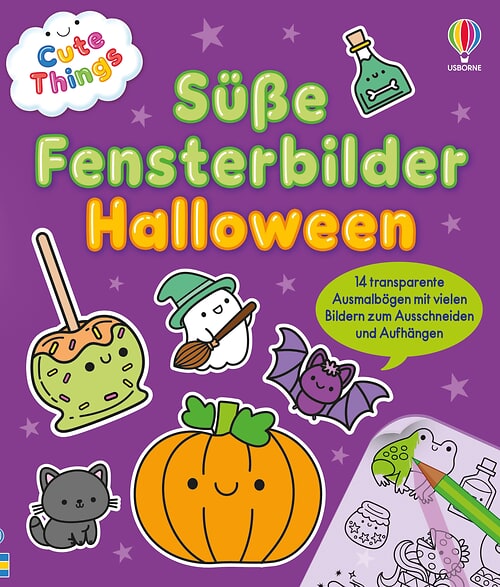 Cover des Buches Cute Things - Süße Fensterbilder Halloween von Kate Nolan
