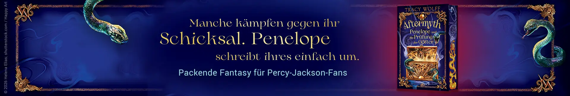 Manche kämpfen gegen ihr Schicksal. Penelope schreibt ihres einfach um. Packende Fantasy für Percy Jackson-Fans.