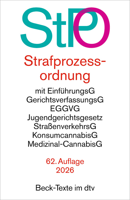 Cover des Buches Strafprozessordnung von