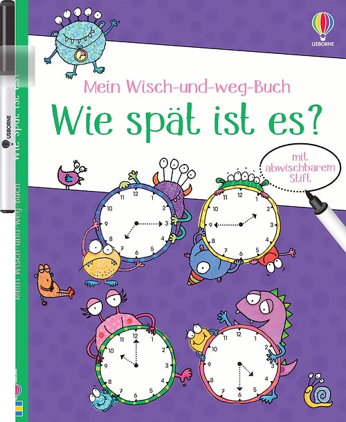 Cover des Buches Mein Wisch-und-weg-Buch: Wie spät ist es? von Jessica Greenwell