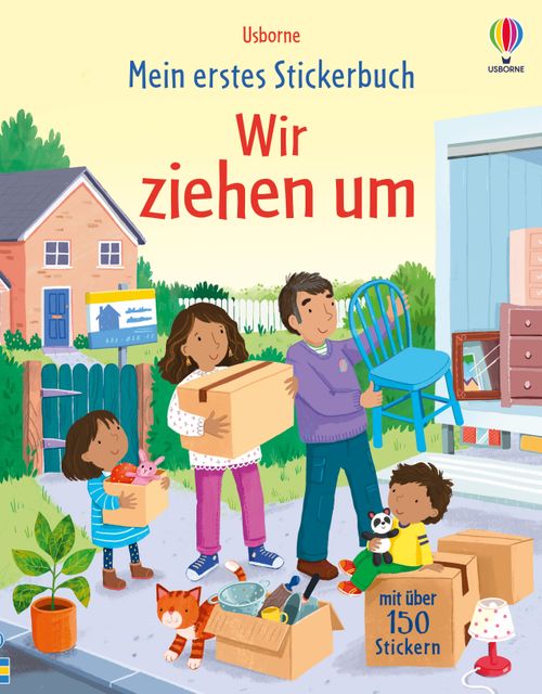 Cover des Buches Mein erstes Stickerbuch: Wir ziehen um von 