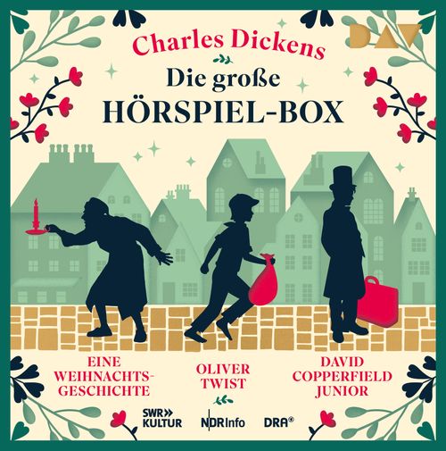 Cover des Buches Die große Hörspiel-Box – Eine Weihnachtsgeschichte, Oliver Twist, David Copperfield Junior von 