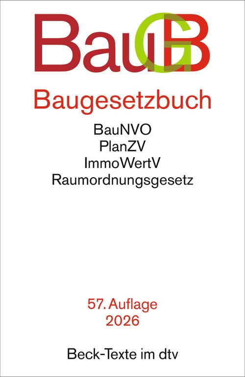 Cover des Buches Baugesetzbuch von 