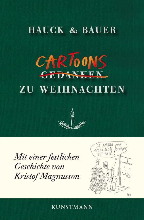 Cover des Buches Cartoons zu Weihnachten von Elias Hauck, Dominik Bauer