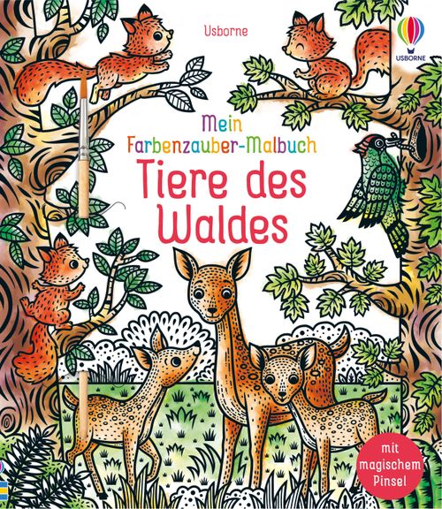 Cover des Buches Mein Farbenzauber-Malbuch: Tiere des Waldes von Brenda Cole