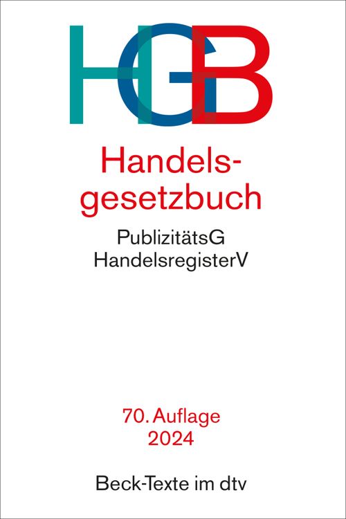 Cover des Buches Handelsgesetzbuch von 