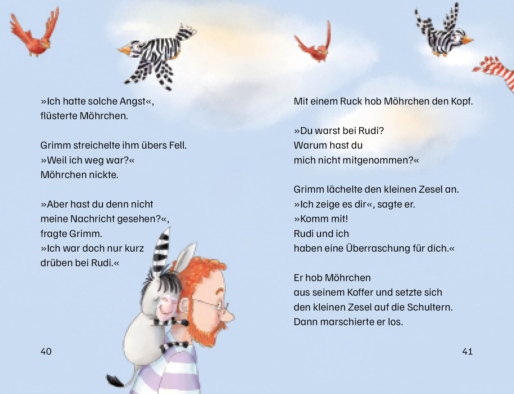 Cover des Buches Grimm und Möhrchen düsen los von Stephanie Schneider