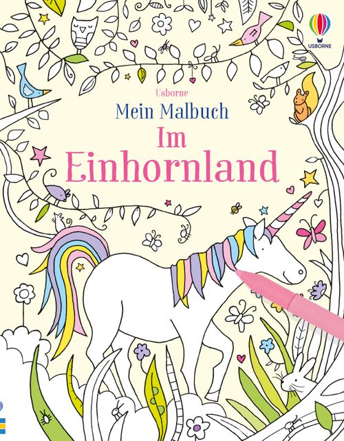 Cover des Buches Mein Malbuch: Im Einhornland von 