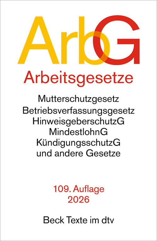 Cover des Buches Arbeitsgesetze von