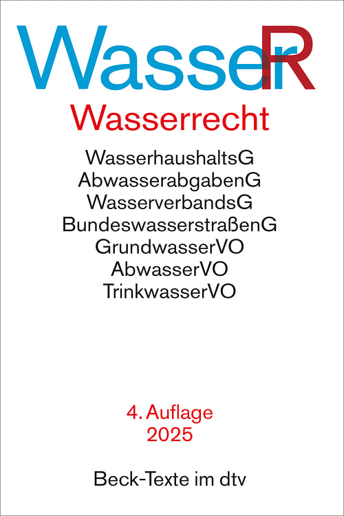 Cover des Buches Wasserrecht von