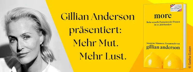 Banner zum Buch "more" von Gillian Anderson